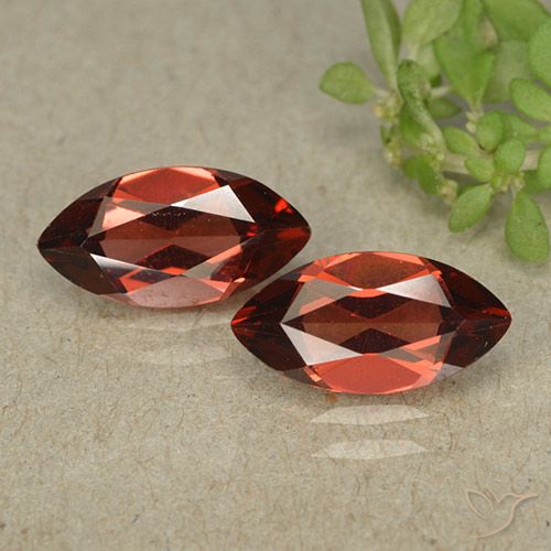 2.57 ct Marquise Cut Pyrope Garnet, 9.9 x 5.1 mm From Mozambique, Photo A