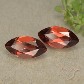 2.57 ctw Red Pyrope Garnet Stones, Natural Pyrope Garnet in Marquise Facet Shape for Sale