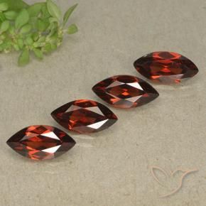 4.69 ctw Red Pyrope Garnet Stones, Natural Pyrope Garnet in Marquise Facet Shape for Sale