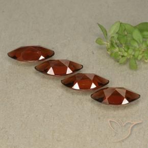 Pyrope Garnet Gemstones in 10 x 4.8 mm Size for Sale, Pyrope Garnet Stones in Sangria Red Color