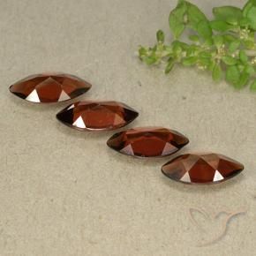 Pyrope Garnet Gemstones in 10.1 x 5.1 mm Size for Sale, Pyrope Garnet Stones in Dark Red Color