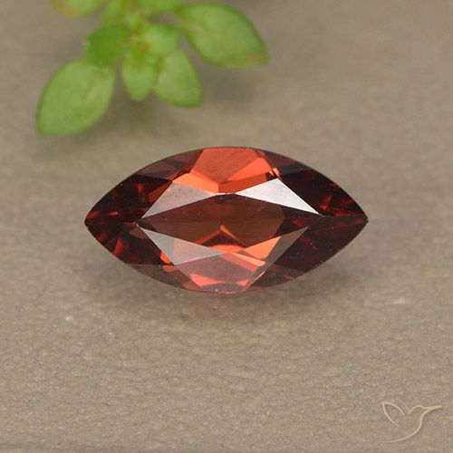1.31ct Natural Deep Red Pyrope Garnet, Marquise, VVS-VS