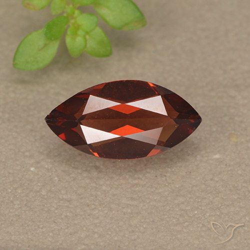 1.19 ct Marquise Cut Pyrope Garnet, 9.9 x 5.1 mm From Mozambique, Photo A