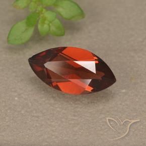 1.19 ct Red Pyrope Garnet Stone, Natural Pyrope Garnet in Marquise Facet Shape for Sale