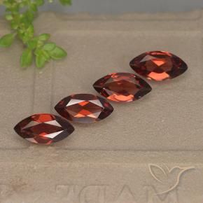 4.23 ctw Red Pyrope Garnet Stones, Natural Pyrope Garnet in Marquise Facet Shape for Sale
