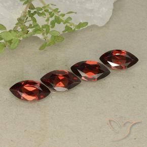 4.53 ctw Red Pyrope Garnet Stones, Natural Pyrope Garnet in Marquise Facet Shape for Sale