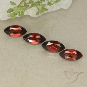 5.08 ctw Red Pyrope Garnet Stones, Natural Pyrope Garnet in Marquise Facet Shape for Sale