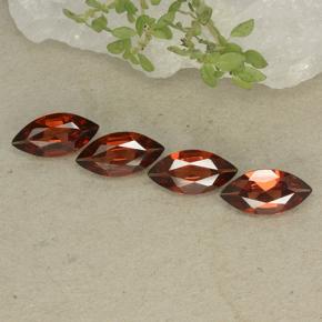 Scarlet Red Гранат Пироп Камень - 0.9ct Фасетная Маркиза (ID: 498640)