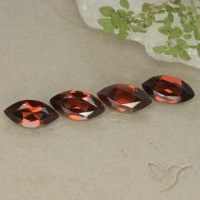 4.69 ctw Red Pyrope Garnet Stones, Natural Pyrope Garnet in Marquise Facet Shape for Sale