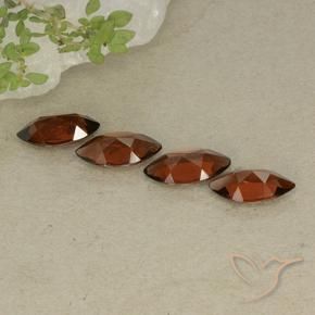 Pyrope Garnet Gemstones in 9.8 x 4.9 mm Size for Sale, Pyrope Garnet Stones in Medium Red Color
