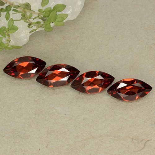 4.05ctw Natural Deep Red Pyrope Garnet, Marquise, VVS-VS