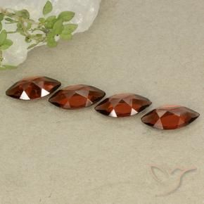 Pyrope Garnet Gemstones in 9.9 x 5 mm Size for Sale, Pyrope Garnet Stones in Deep Red Color