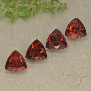 3.33 ctw Red Pyrope Garnet Stones, Natural Pyrope Garnet in Trillion Facet Shape for Sale
