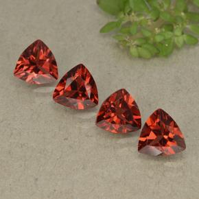 Rojo escarlata Granate Piropo Gema - 0.9ct Forma trillón (ID: 498800)