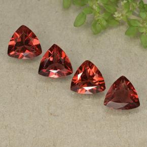 Deep Blood Red Pyrope Garnet Gem - 0.8ct Trillion Facet (ID: 498814)