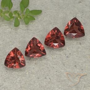 3.25 ctw Red Pyrope Garnet Stones, Natural Pyrope Garnet in Trillion Facet Shape for Sale