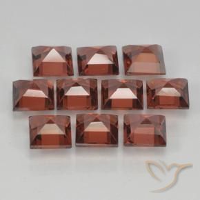 Pyrope Garnet Gemstones in 4 x 4 mm (calibrated) Size for Sale, Pyrope Garnet Stones in Sangria Red Color