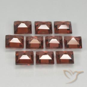 Pyrope Garnet Gemstones in 4 x 4 mm (calibrated) Size for Sale, Pyrope Garnet Stones in Deep Red Color