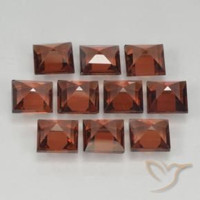 Pyrope Garnet Gemstones in 4 x 4 mm (calibrated) Size for Sale, Pyrope Garnet Stones in Medium Red Color