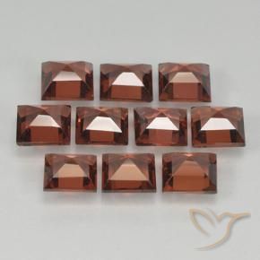 Pyrope Garnet Gemstones in 4 x 4 mm (calibrated) Size for Sale, Pyrope Garnet Stones in Bright Red Color