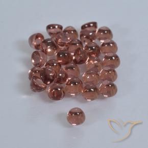 Pyrope Garnet Gemstones in 2.1 mm (calibrated) Size for Sale, Pyrope Garnet Stones in Medium-Dark Red Color