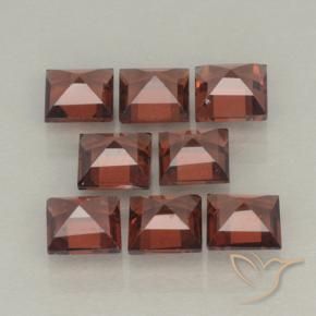 Pyrope Garnet Gemstones in 4 x 4 mm (calibrated) Size for Sale, Pyrope Garnet Stones in Scarlet Red Color