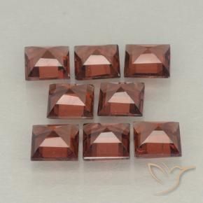 Pyrope Garnet Gemstones in 4 x 4 mm (calibrated) Size for Sale, Pyrope Garnet Stones in Medium Red Color