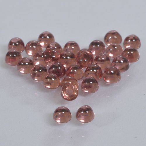Wine Red Pyrope Garnet Gem - 0.1ct Round Cabochon (ID: 500221)