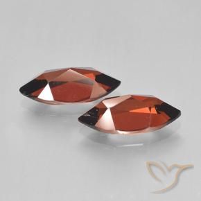 Pyrope Garnet Gemstones in 11.8 x 5.9 mm Size for Sale, Pyrope Garnet Stones in Dark Red Color