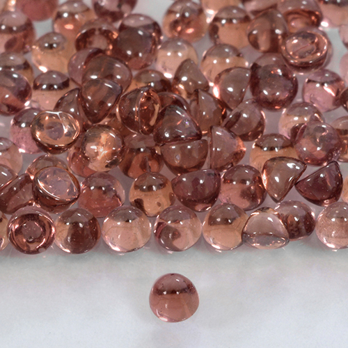 Deep Red Pyrope Garnet Gem - 0.1ct Round Cabochon (ID: 503317)