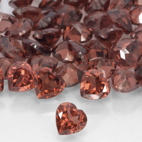 0.31 ct Red Pyrope Garnet Gemstone, Pyrope Garnet Gem in Heart Facet Shape for Sale.