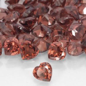 0.31 ct Red Pyrope Garnet Stone, Natural Pyrope Garnet in Heart Facet Shape for Sale