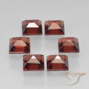 Pyrope Garnet Gemstones in 4 x 4 mm (calibrated) Size for Sale, Pyrope Garnet Stones in Dark Red Color