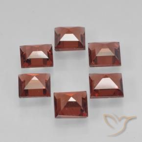 Pyrope Garnet Gemstones in 4 x 4 mm (calibrated) Size for Sale, Pyrope Garnet Stones in Currant Red Color