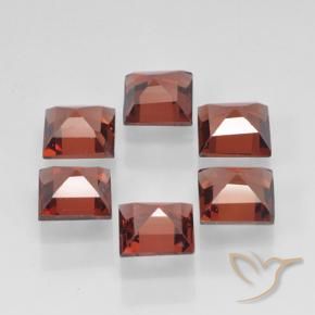 Pyrope Garnet Gemstones in 4 x 4 mm (calibrated) Size for Sale, Pyrope Garnet Stones in Bright Red Color