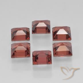 Pyrope Garnet Gemstones in 4 x 4 mm (calibrated) Size for Sale, Pyrope Garnet Stones in Scarlet Red Color