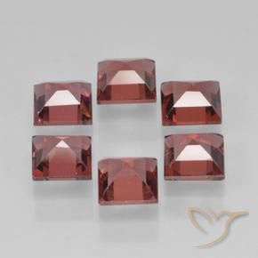 Pyrope Garnet Gemstones in 4 x 4 mm (calibrated) Size for Sale, Pyrope Garnet Stones in Scarlet Red Color