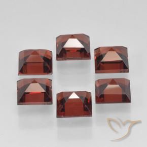 Pyrope Garnet Gemstones in 4 x 4 mm (calibrated) Size for Sale, Pyrope Garnet Stones in Medium Red Color