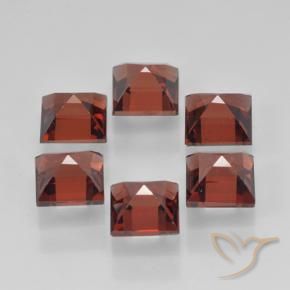 Pyrope Garnet Gemstones in 4 x 4 mm (calibrated) Size for Sale, Pyrope Garnet Stones in Medium Red Color