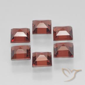 Pyrope Garnet Gemstones in 4 x 4 mm (calibrated) Size for Sale, Pyrope Garnet Stones in Medium Red Color