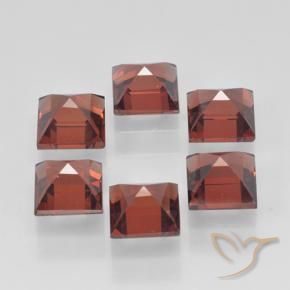 Pyrope Garnet Gemstones in 4 x 4 mm (calibrated) Size for Sale, Pyrope Garnet Stones in Currant Red Color