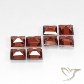 Pyrope Garnet Gemstones in 4 x 4 mm (calibrated) Size for Sale, Pyrope Garnet Stones in Deep Red Color