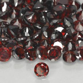 0.36 ct Red Pyrope Garnet Stone, Natural Pyrope Garnet in Round Facet Shape for Sale