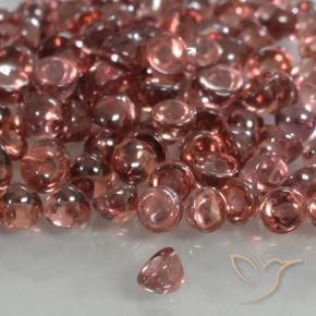 Pyrope Garnet Gemstones in 2.1 mm (calibrated) Size for Sale, Pyrope Garnet Stones in Scarlet Red Tone Color