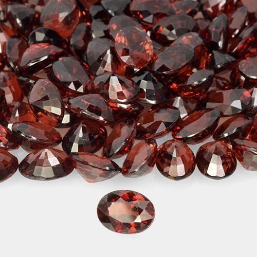 1.06 ct Red Pyrope Garnet Stone, Natural Pyrope Garnet in Oval Facet Shape for Sale