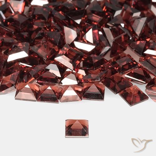 Pyrope Garnet Gemstones in 4 x 4 mm (calibrated) Size for Sale, Pyrope Garnet Stones in Deep Red Color