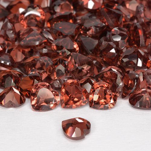 Pyrope Garnet Gemstone in 4.1 x 4.1 mm Size for Sale, Pyrope Garnet Stone in Orange Red Color