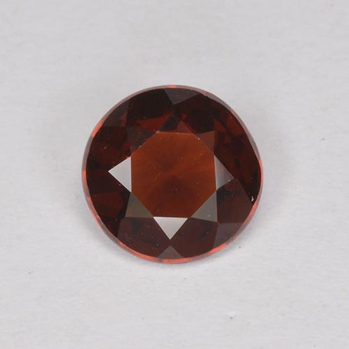 Темно-красный Гранат Пироп Камень - 1ct Круглая Фасетная Огранка (ID: 512834)