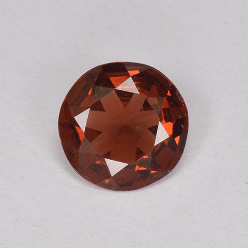 Темно-красный Гранат Пироп Камень - 0.9ct Круглая Фасетная Огранка (ID: 512837)
