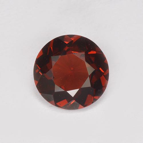 Rojo sangre intenso Granate Piropo Gema - 1.3ct Faceta Redonda (ID: 512854)